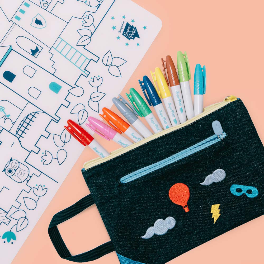 Coloriage BOITE 10 FEUTRES EFFAÇABLES POUR SILICONE – Image 2