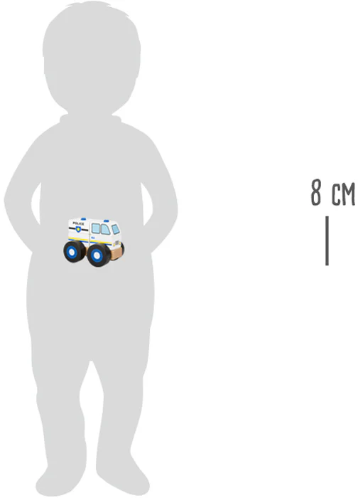 Voiture de police à construire – jouet en bois écologique | Legler 18 mois+ – Image 3