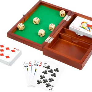 Boîte de Jeu de Cartes et de Dés