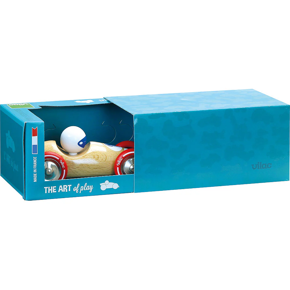 Voiture de Course Grand Modèle bois naturel – Image 2