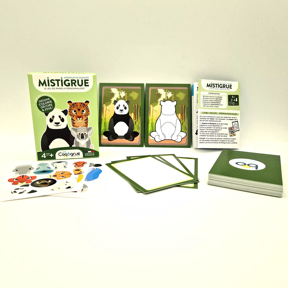 Jeu de cartes "Mistigrue Animaux en danger" – Image 2
