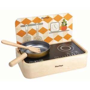 Cuisinière portable en bois – jeu d’imitation dès 3 ans | PlanToys