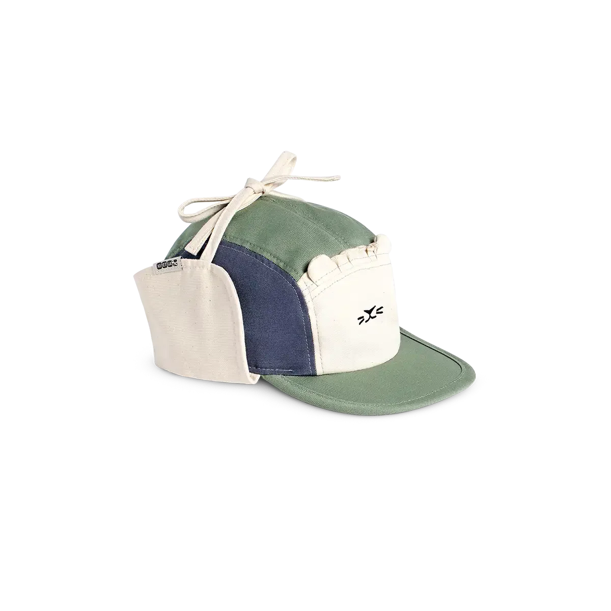 Camper Cap Lion Vert et Bleu – Image 2