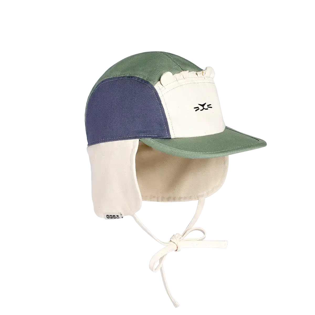 Camper Cap Lion Vert et Bleu – Image 3