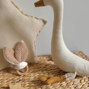 Anneau oreilles de Lapin en hêtre /  Teddy Ourson