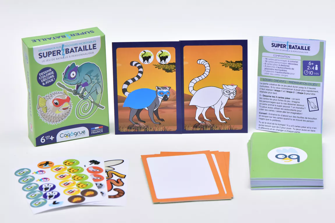 Jeu de cartes "SUPER BATAILLE Animaux incroyables" – Image 2