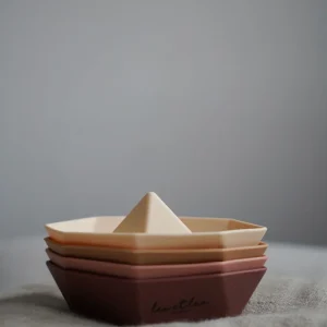 Jouet de bain bateau, Rose, lot de 4