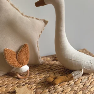 Anneau oreilles de Lapin en hêtre /  Teddy Camel