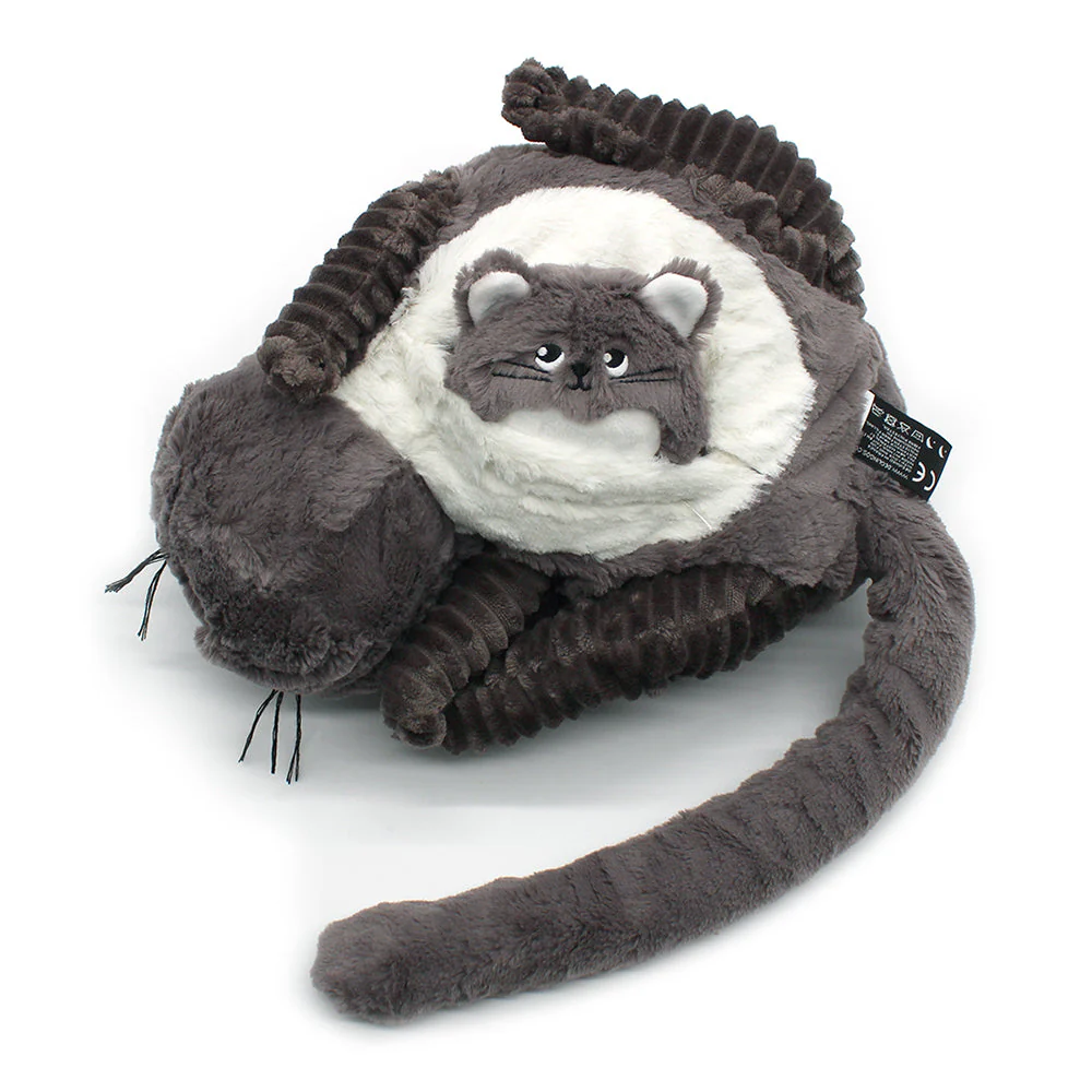 Peluche chat Miaou maman et son bébé gris - Les Ptipotos – Image 5