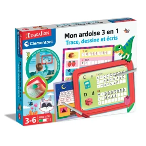 Mon ardoise 3 en 1 : trace, dessine et écris