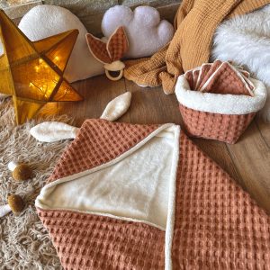 Cape de bain Nid d'abeille Géant / Cassonade