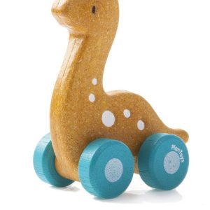 Voiture Dino en bois – jouet d’éveil 12 mois+ | PlanToys