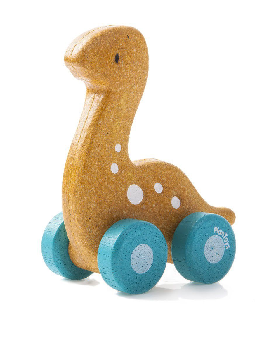 Voiture Dino en bois – jouet d’éveil 12 mois+ | PlanToys