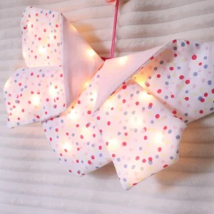 Veilleuse Papillon Origami Pois Arlequin