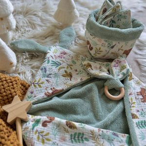 Cape de bain Lapinou / Double Gaze Anifolk