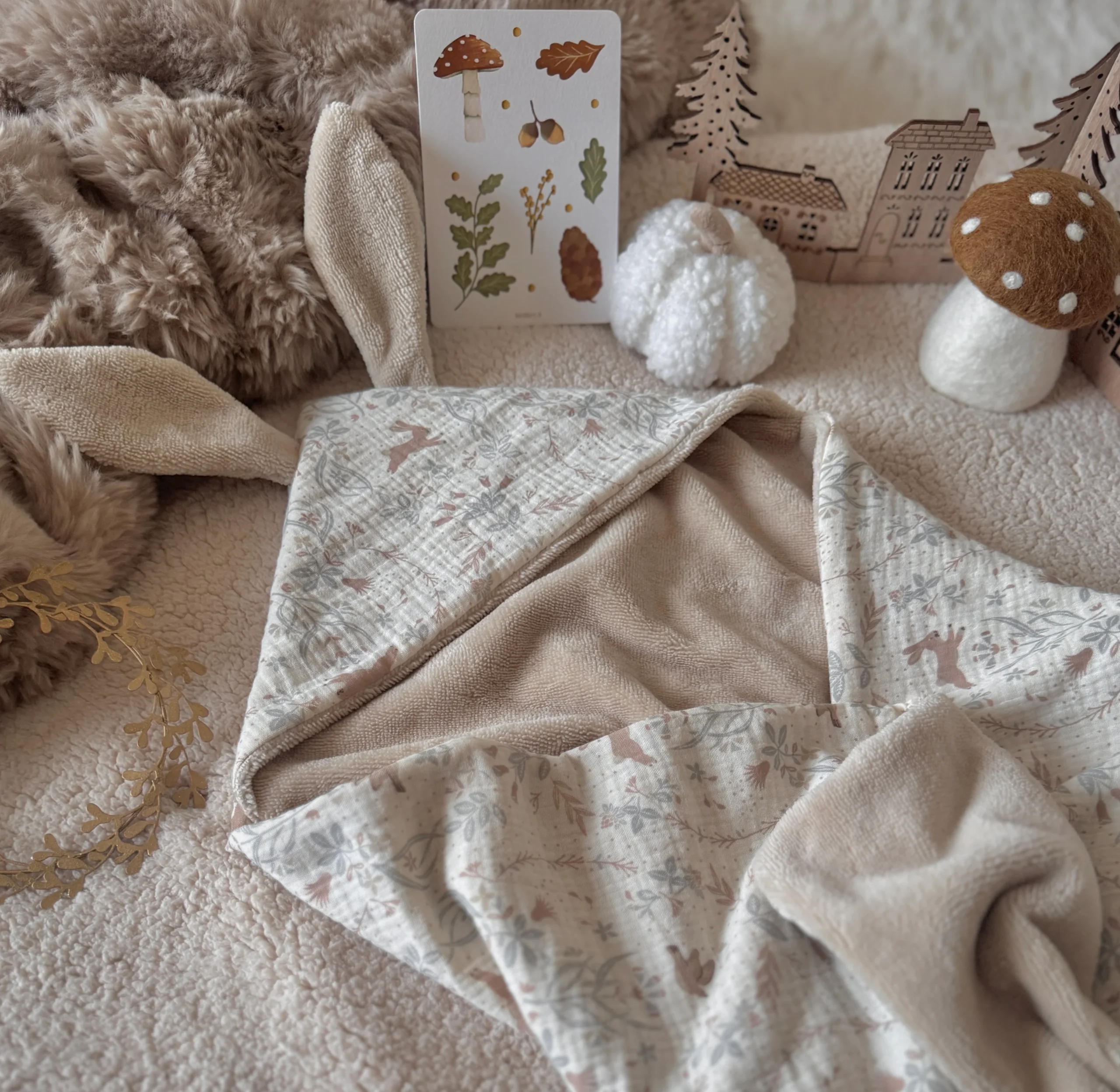 Cape de bain Lapinou / Double Gaze Kirsten – Image 5