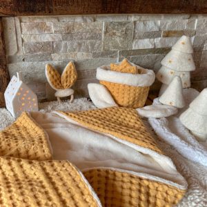 Cape de bain Nid d'abeille Géant / Blé