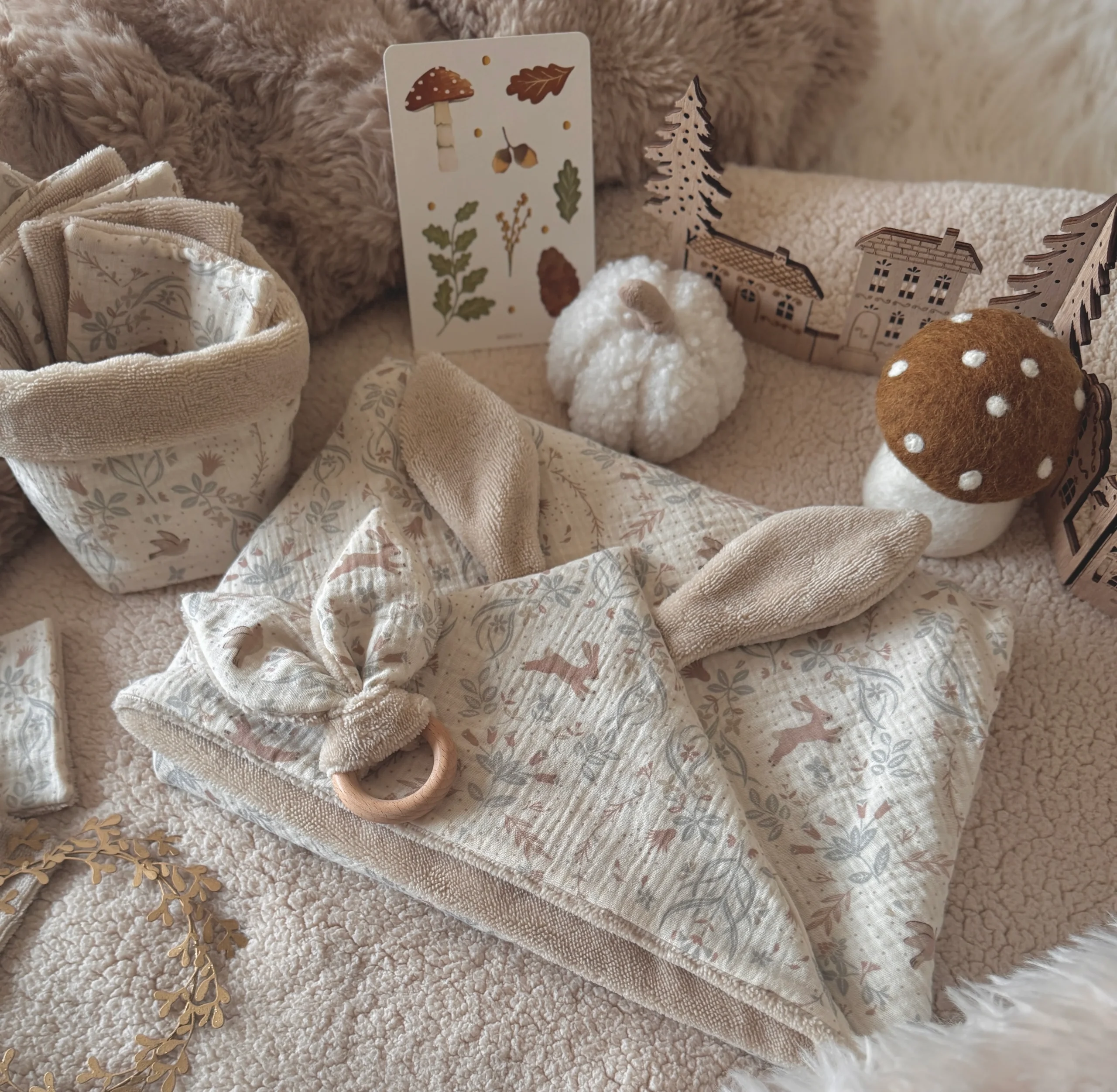 Cape de bain Lapinou / Double Gaze Kirsten – Image 2