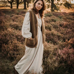 Gilet Alpen Adulte marron - ALWERO