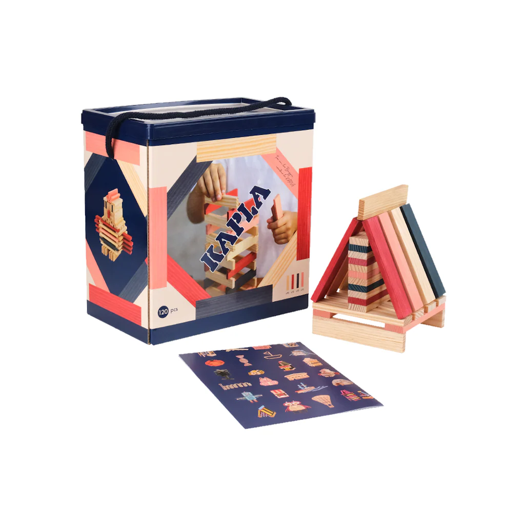 Kapla Baril 120 Rouge Rose et Bleu foncé – Image 2