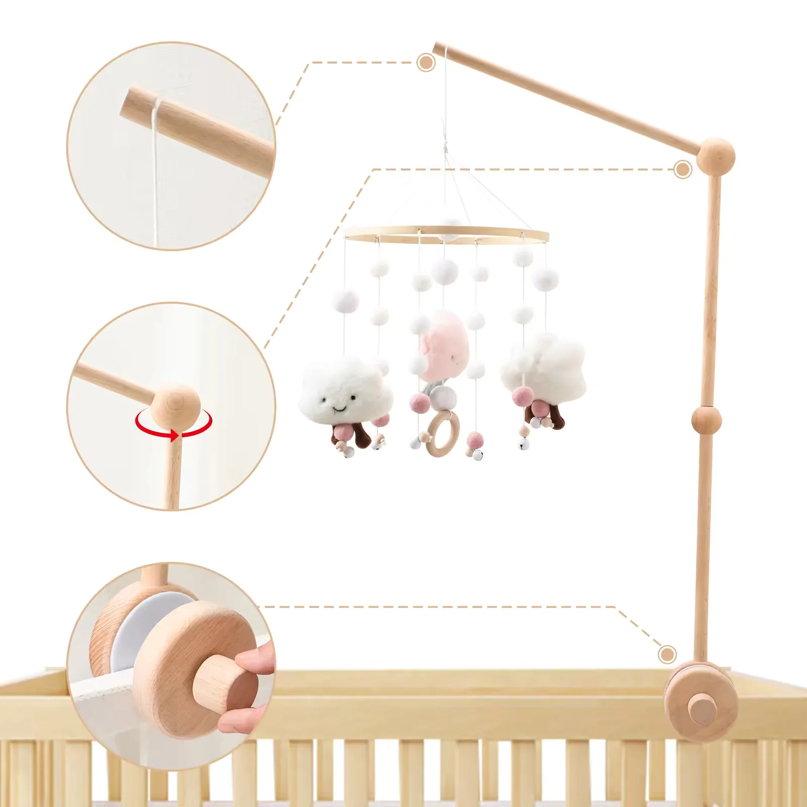 Support bras mobile de lit bébé « Porte rêve » – Image 4