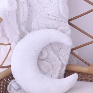 Veilleuse Lune pois argenté