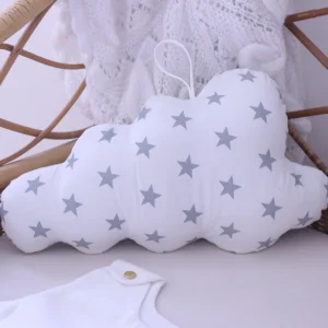 Veilleuse Nuage Blanc Etoile gris