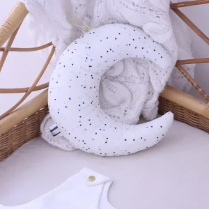 Veilleuse Lune pois bleu