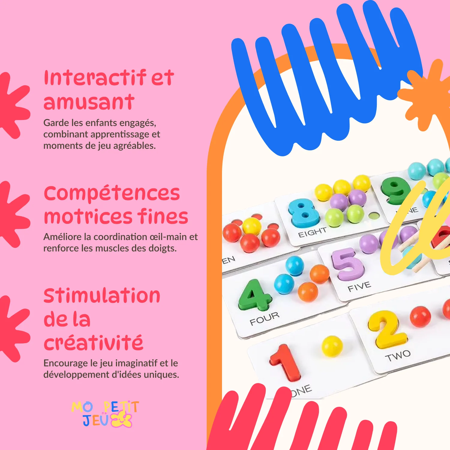 Jouet éducatif préscolaire Montessori (3-6 ans) – Image 2