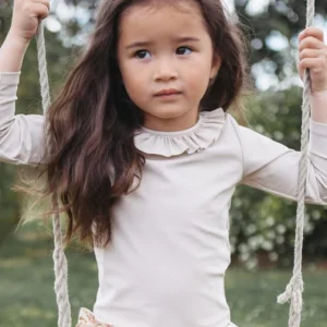 T-shirt anti-UV Joe beige à volants - LES PETITS DORÉS