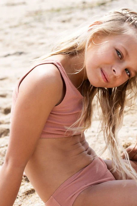 Bikini éponge Romy corail - LES PETITS DORÉS – Image 3