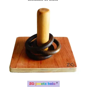 Jouet d'eveil Montessori, empilage anneaux