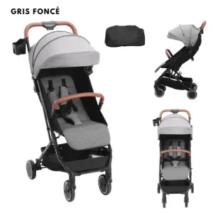 Poussette canne légère EVA I GRIS FONCE