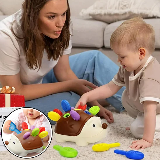 Jouet Sensoriel Motricité Fine Bebe Jeux Éducatif pour Apprendre à Compter et Les Couleurs – Image 4