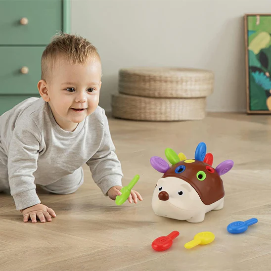Jouet Sensoriel Motricité Fine Bebe Jeux Éducatif pour Apprendre à Compter et Les Couleurs – Image 7
