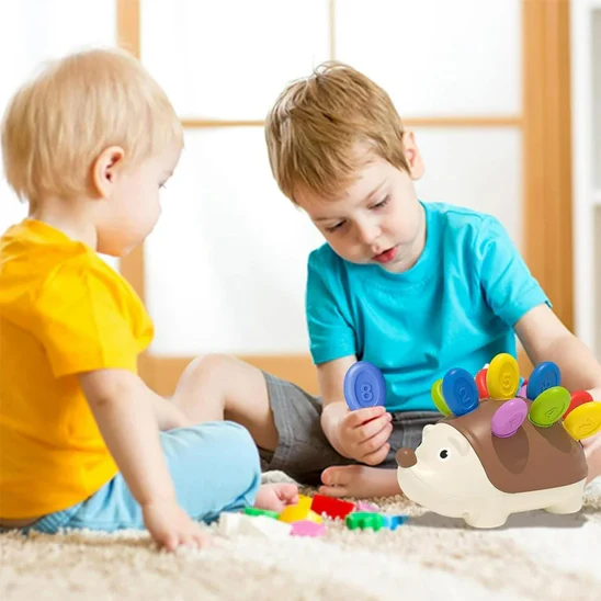 Jouet Sensoriel Motricité Fine Bebe Jeux Éducatif pour Apprendre à Compter et Les Couleurs – Image 9