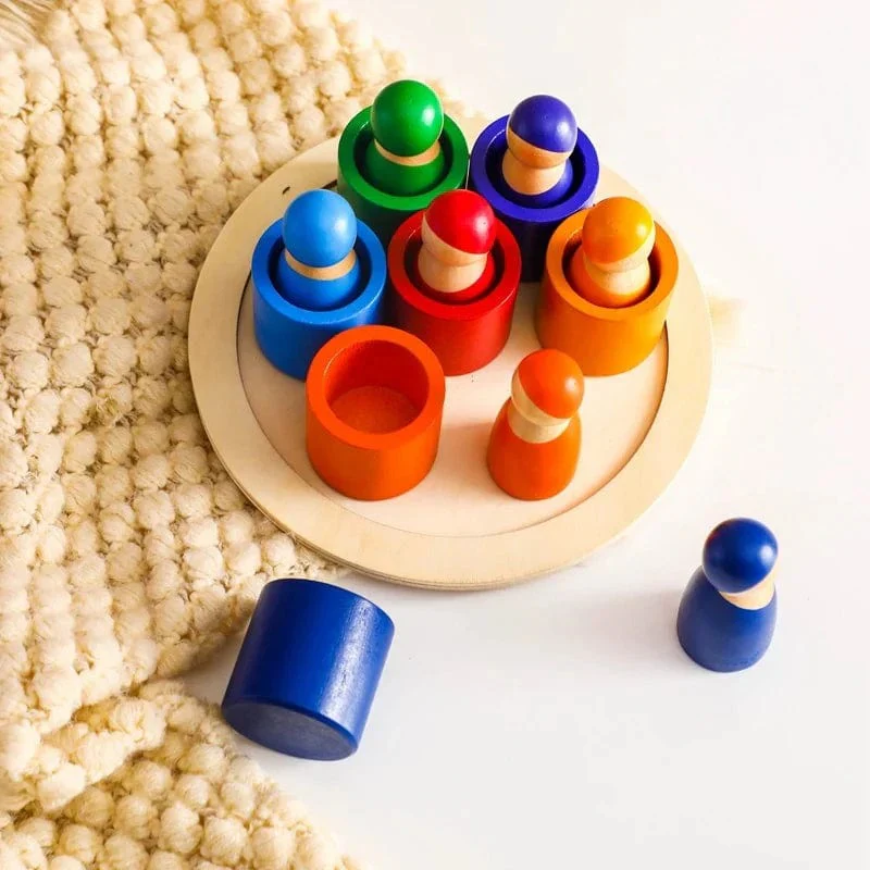 Jeu d'Empilage et de Couleurs Montessori – Image 3