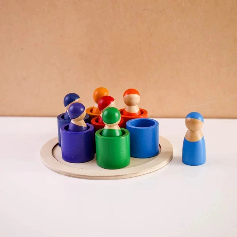 Jeu d'Empilage et de Couleurs Montessori – Image 4