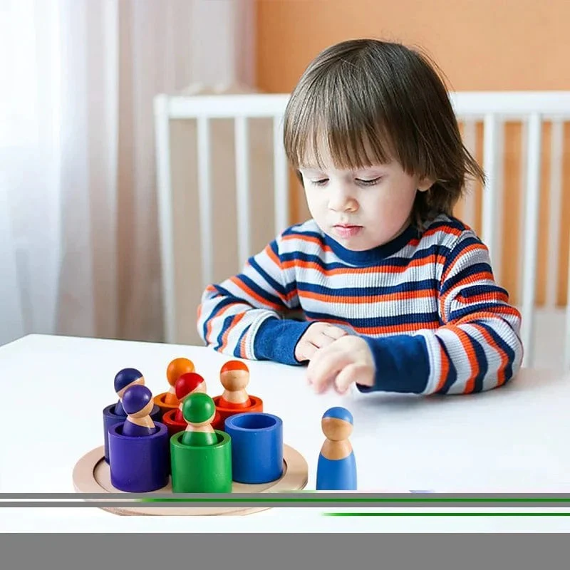 Jeu d'Empilage et de Couleurs Montessori – Image 2