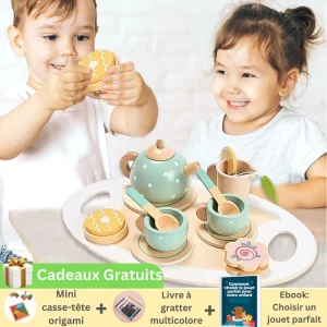 Jouet en bois pour cuisine - ensemble THÉIÈRE™