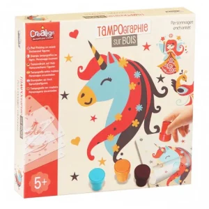 Tampographie sur Bois "Personnages Enchantés" creation5+